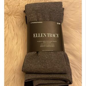 Ellen Tracy Footless Tights NWT S/M- x2 Pairs